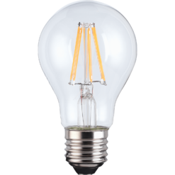 LED Filament A-lamp 6W E27 Clear Light Bulb