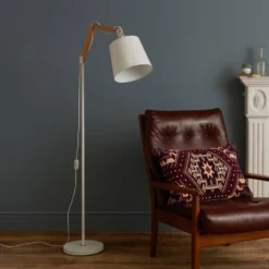 Caleb Floor Lamp - White -Fashion Lighting 12809239 8234832987395329