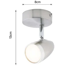 Vector 1 Bar LED Spotlight - Satin Nickel -Fashion Lighting 12810127 1034840948074390