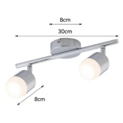 Pallas 2 Bar 4W LED Spotlight - Chrome -Fashion Lighting 12810236 1164843073613312