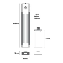 Arlec Lithium PIR LED Light Bar 28cm -Fashion Lighting 12813238 1255007580265661