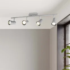 Swansea 4x 35W Spotlight - Brushed Stainless Steel -Fashion Lighting 12813798 1804843086387885