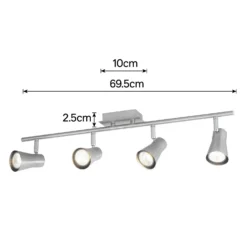 Swansea 4x 35W Spotlight - Brushed Stainless Steel -Fashion Lighting 12813798 3324843086454485