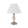 Darcie Satin Nickel Table Lamp -Fashion Lighting 12816352 5014832141925441