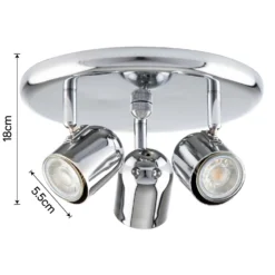 Phoenix 3 Lamp Spotlight - Chrome -Fashion Lighting 12816706 1904843347999741