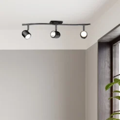 Phoenix 3 Lamp Spotlight Bar - Black Chrome -Fashion Lighting 12816713 6184843348203831