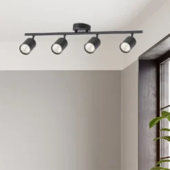 Travis 4 Light Spotlight Bar - Black -Fashion Lighting 12817922 5654843359475176