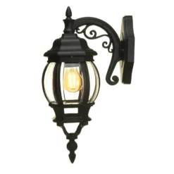 Lutec Canterbury E27 Outdoor Wall Lantern - Black 8 Lutec Canterbury E27 Outdoor Wall Lantern - Black -Fashion Lighting 12819092 1134832977177767