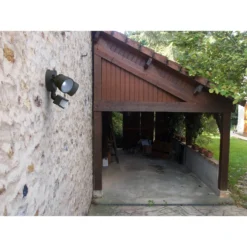 Lutec Shrimp Twin Head Outdoor LED PIR Wall Light - Black -Fashion Lighting 12819186 4284832982945804