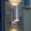 Lutec Rado Up/Down PIR Outdoor Wall Light - Stainless Steel -Fashion Lighting 12819275 1544952877381213