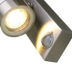 Lutec Rado Up/Down PIR Outdoor Wall Light - Stainless Steel -Fashion Lighting 12819275 1694952877424035