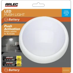 Arlec Round LED Push Light -Fashion Lighting 12823663 9364833201183504