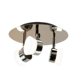 Paisley LED Bathroom Round Plate Spotlight - 3 X 4.5W -Fashion Lighting 12826177 7004958071622001