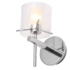 Gene Clear Cylinder Wall Light - Chrome 1 Gene Clear Cylinder Wall Light - Chrome -Fashion Lighting 12832044 3984832982904320