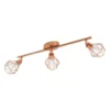 Eglo Zapata Triple Spotlight - Copper -Fashion Lighting 12836886 1014843502933049