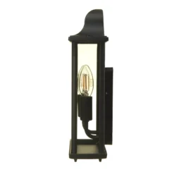 Lutec Holly Outdoor Wall Lantern - Black -Fashion Lighting 12840506 7084833193348359
