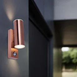 Lutec Rado Up & Down Outdoor Wall Light With PIR Motion Sensor - Copper 12 Lutec Rado Up & Down Outdoor Wall Light With PIR Motion Sensor - Copper -Fashion Lighting 12840519 1674952691589788
