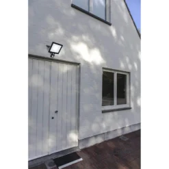 Lutec Tec30 PIR LED Slim Floodlight - Black -Fashion Lighting 12840618 1244833193230051