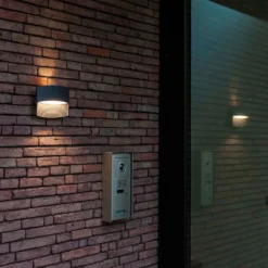 Lutec Lotus LED Up & Down Outdoor Wall Light - Anthracite -Fashion Lighting 12840633 1534952657143314