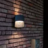 Lutec Lotus LED Up & Down Outdoor Wall Light - Anthracite -Fashion Lighting 12840633 5044952656928970