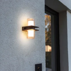 Lutec Tango LED Up & Down Outdoor Wall Light - Anthracite -Fashion Lighting 12840635 2044952683082967