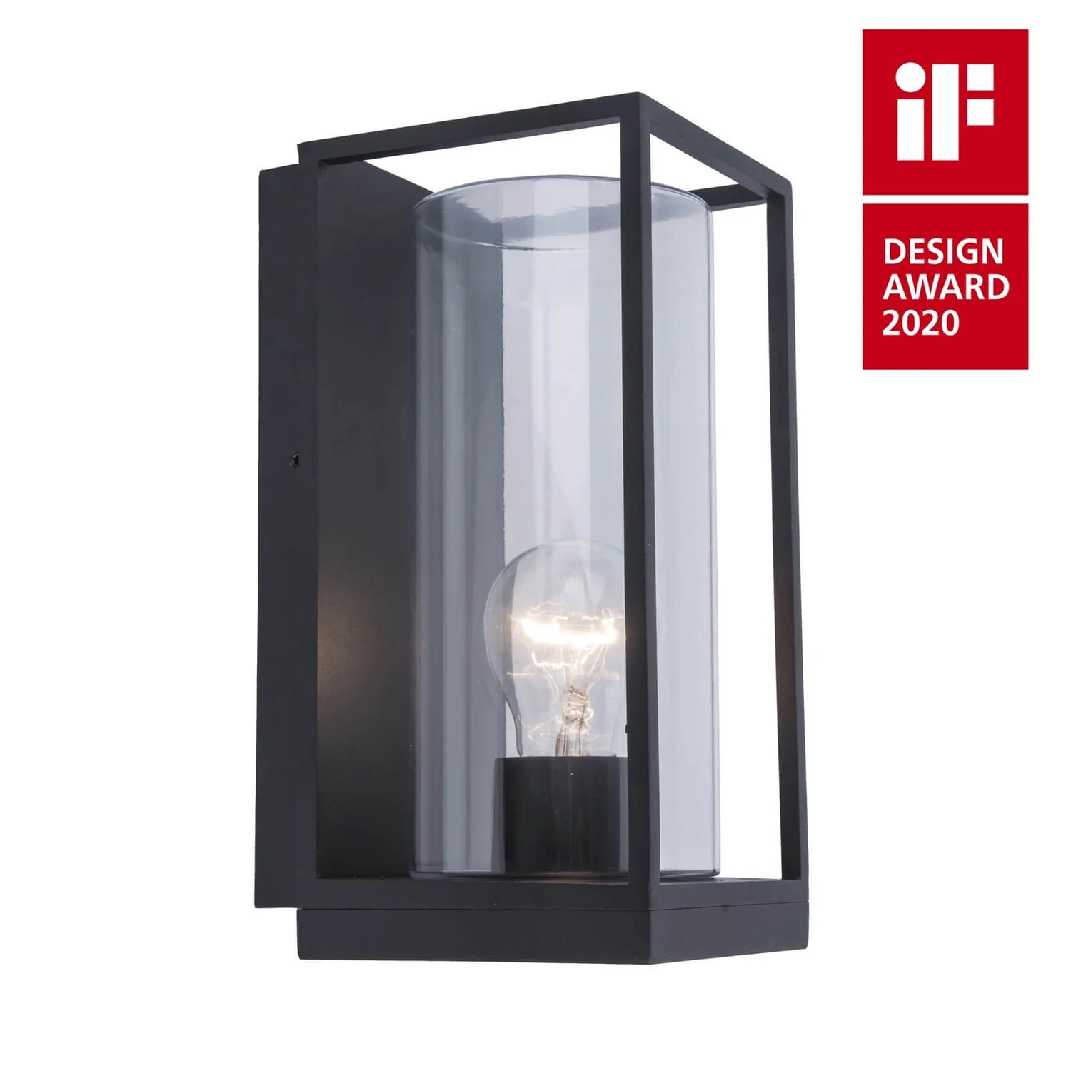 Lutec Flair Flush Outdoor Wall Light - Black 3 Lutec Flair Flush Outdoor Wall Light - Black