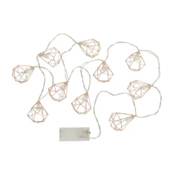None Copper Geo Battery String Lights -Fashion Lighting 12842422 2704934499085728