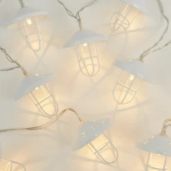 None White Lantern Battery String Lights -Fashion Lighting 12842426 9444924143140178