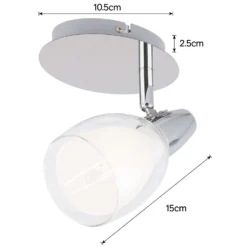 Eliza Single Lamp Spotlight - Chrome -Fashion Lighting 12882215 1774843518021546