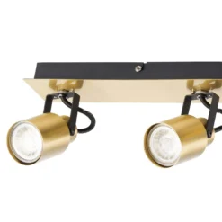 Lucy 3 Lamp Spotlight Plate - Gold & Black -Fashion Lighting 12882221 9004843518965340