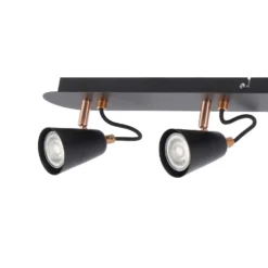 Emma 4 Lamp Spotlight Bar - Black & Copper 11 Emma 4 Lamp Spotlight Bar - Black & Copper -Fashion Lighting 12882225 1664843519481211