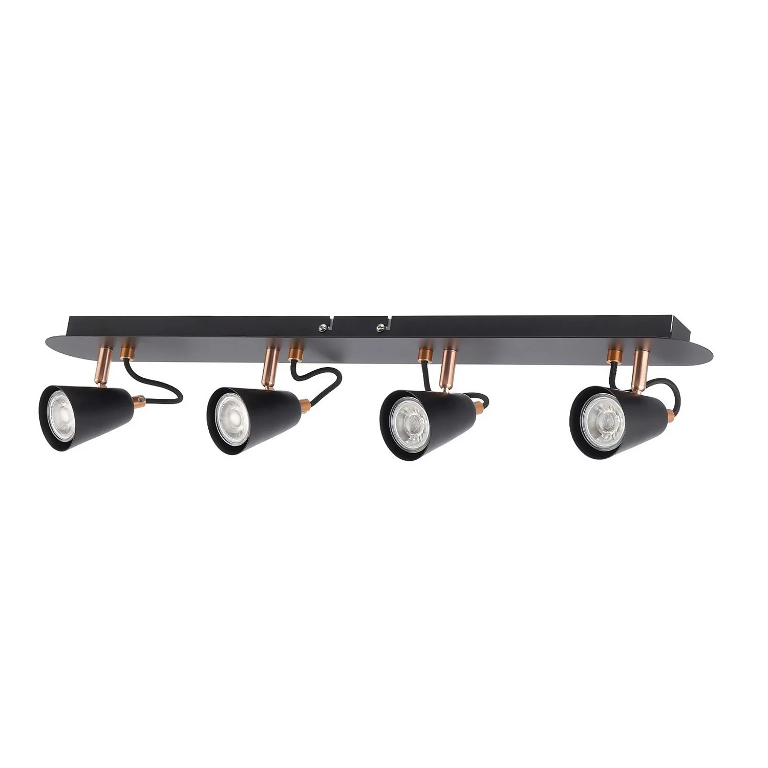 Emma 4 Lamp Spotlight Bar - Black & Copper 3 Emma 4 Lamp Spotlight Bar - Black & Copper