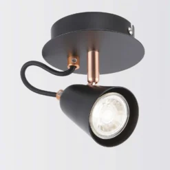 Emma Single Lamp Spotlight - Black & Copper -Fashion Lighting 12882227 1964843519272798