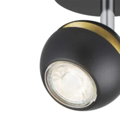 Austin Single Lamp Spotlight - Black & Gold -Fashion Lighting 12882229 7014843520125848