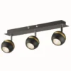 Austin 3 Lamp Spotlight Bar - Black & Gold -Fashion Lighting 12882236 1144843520246811