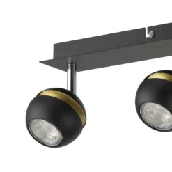 Austin 3 Lamp Spotlight Bar - Black & Gold -Fashion Lighting 12882236 4704843520288901
