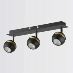 Austin 3 Lamp Spotlight Bar - Black & Gold -Fashion Lighting 12882236 9694843520260344