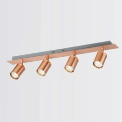 Rose 4 Lamp Spotlight Bar - Rose Gold 10 Rose 4 Lamp Spotlight Bar - Rose Gold -Fashion Lighting 12882239 1704843521204933