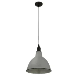 Country Living Farmhouse Dome Pendant Light - Grey - 25cm 11 Country Living Farmhouse Dome Pendant Light - Grey - 25cm -Fashion Lighting 12882885 1104860936582855