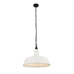 Country Living Farmhouse Pendant Light - White - 46cm