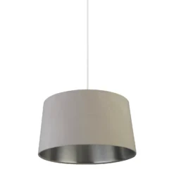 House Beautiful Samet Velvet Drum Shade - Grey - 45cm 10 House Beautiful Samet Velvet Drum Shade - Grey - 45cm -Fashion Lighting 12882892 1664861119865239