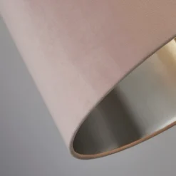 House Beautiful Samet Velvet Drum Shade - Pink - 45cm 11 House Beautiful Samet Velvet Drum Shade - Pink - 45cm -Fashion Lighting 12882893 6314861162927371