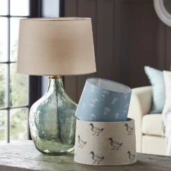 Country Living Annabelle Patterned Cotton Drum Lamp Shade - 25cm -Fashion Lighting 12882915 2004861119709269