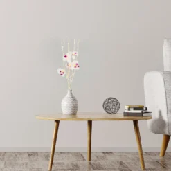 None 50cm White Orchid Battery Twig Lights