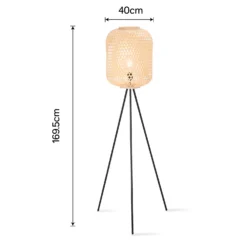 Reid Bamboo Floor Lamp -Fashion Lighting 12891604 6124860401921586