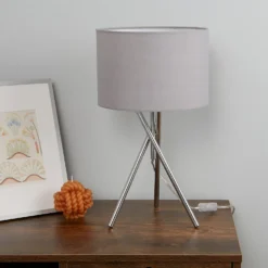 Bella Tripod Table Lamp - Grey 12 Bella Tripod Table Lamp - Grey -Fashion Lighting 12908191 1005042039994156