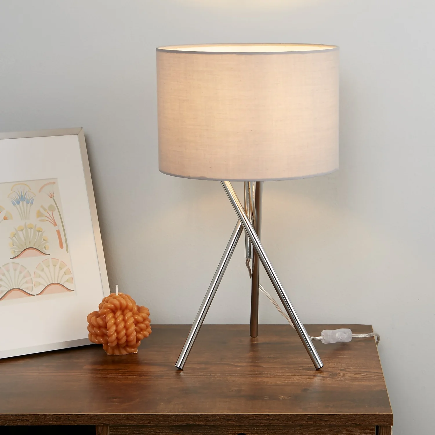Bella Tripod Table Lamp - Grey 3 Bella Tripod Table Lamp - Grey