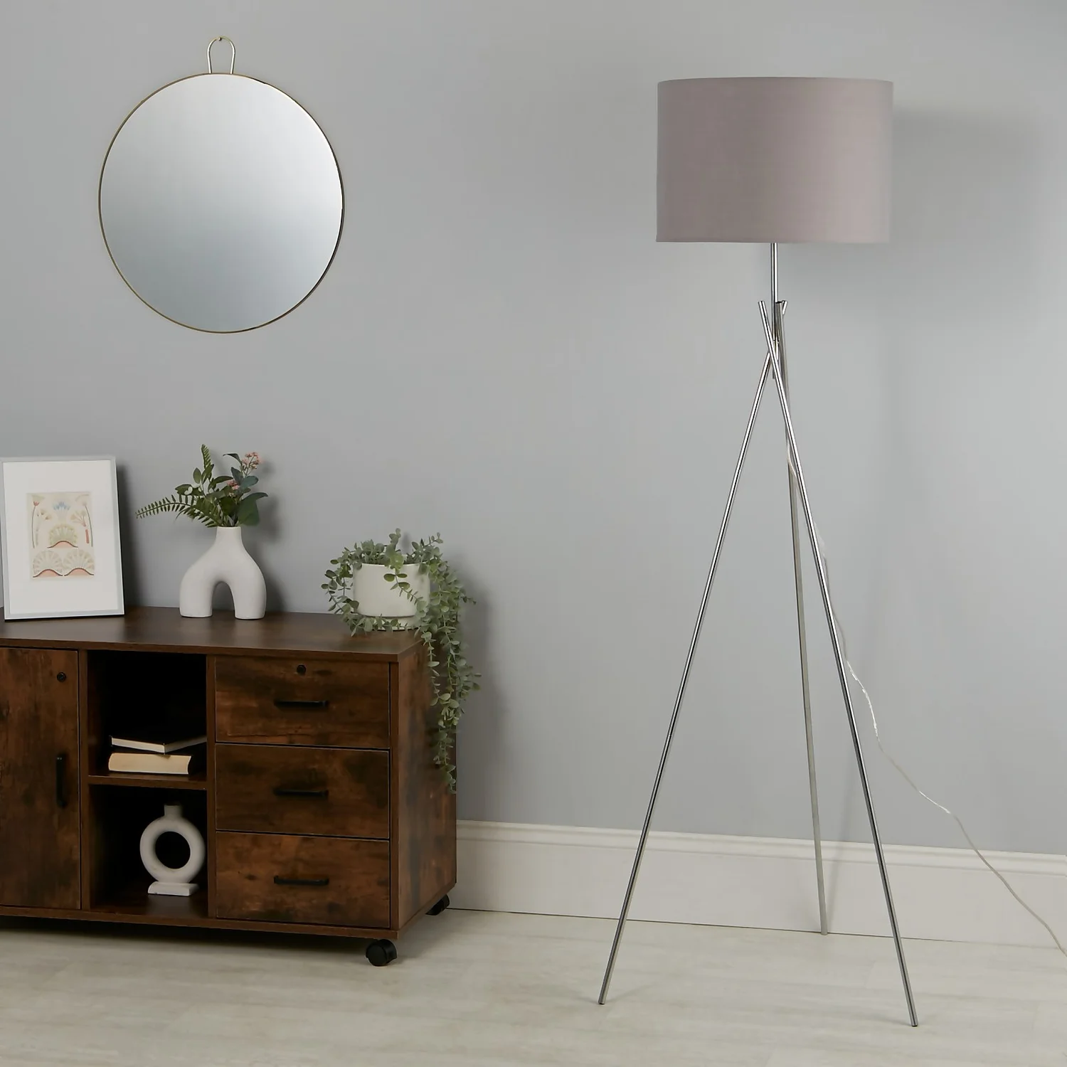 Bella Tripod Floor Lamp - Grey 5 Bella Tripod Floor Lamp - Grey - Image 3