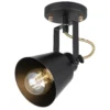 Abigail Single Lamp Spotlight - Black -Fashion Lighting 12909850 9494845849155364