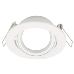 Single Adjustable Downlight - White Finish